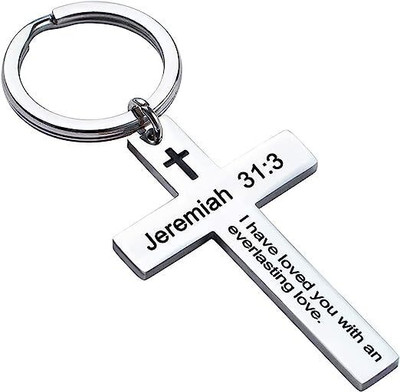 Artisans Crafted Jeremiah 31:3 – Everlasting Love From God Keyring Key Chain
