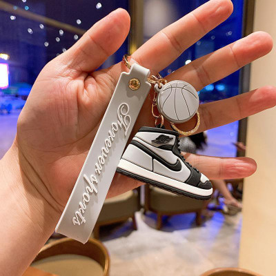 gtrp High Quality Cartoon Basketball Shoes Keychain PVC Soft Rubber Car Key Ring C Key Chain