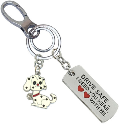 SHOKY LOOKS Beautiful & Attractive Drive Safe With Mini Dog Locking Lock Key Chain