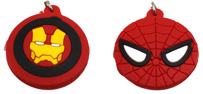 neoinsta shopping Small size combo of 2 or set of 2 iron man and Spiderman face keychain for kids Key Chain