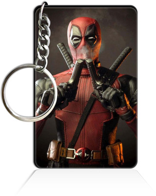 Party Gift Printed Wooden Rectangle Hero key ring Keychain PGRQ255KY (240) Key Chain