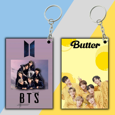 Giftsadaa Bts Keychain Hd Printed Bts Army Keychain For Bts Lover ( ACR 22 ) Key Chain