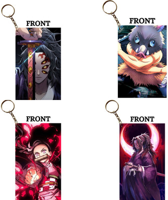 Hariyaali Enterprises LLP DEMON SLAYER NEZUKO 4 Keychain Combo Key Chain