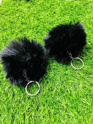 GKM Soft Fur Pompom keychain combo set keyring Key Chain