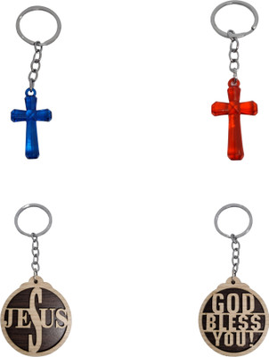 BLESSINGS Set Of 4 Cross Combination (16) Key Chain