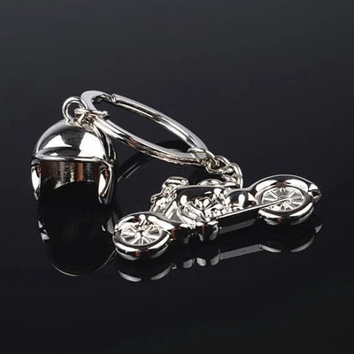 KANGUVA Bike Keychains Motorcycle Helmet Metal Key Chain for Bike Lover Key Chain