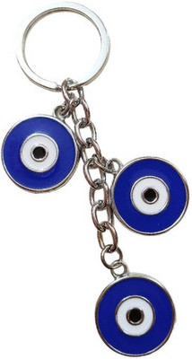 PEARLISH Evil Eye 3 Charm Premium Quality Keychain Key Chain