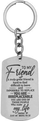 M Men Style Personalised Good Friends Stainless Steel Keychain LCShivKey241 Key Chain