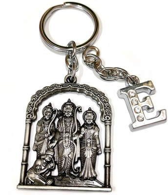 Meeko.com Jai shree Ram family AS_SO_RT_ED keyring with Letter E keyring 02b Key Chain