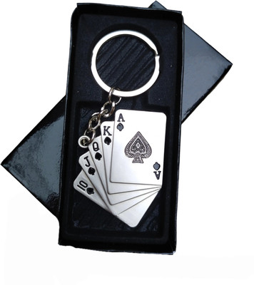 Jainjon Premium Stainless Steel Card Metal Keychain For Gifting With Key Ring Anti-Rust Key Chain
