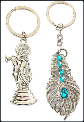 Meeko.com Keychain-standing krishna & omg key chain 03w-A Key Chain