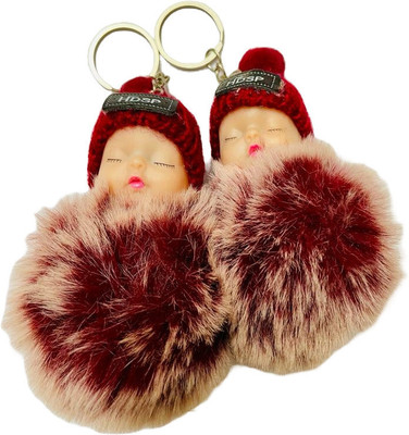 BBG NEW_Baby Sleeping Doll cute combo set keychain for girls Key Chain
