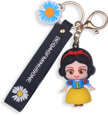 RainSound 3D Miniature Soft PVC Princess Snow white keyring with Charm Key Chain
