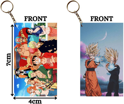 Hariyaali Enterprises LLP STRAW HATS GROUP PHOTO X GOKU AND VEGETA Unique Style 2 pcs Combo Key Chain