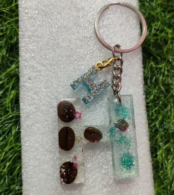 Harshi Creations Gifts Resin art Keychain Letter - H Key Chain