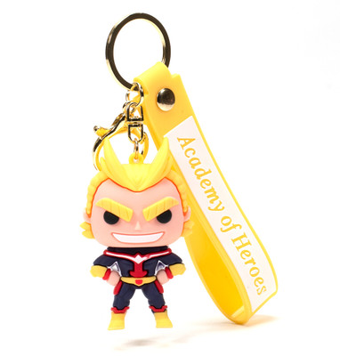 Daiyamondo Embrace Explosive Power with Academy Of Heroes All Might 3D Keychain For Anime Key Chain