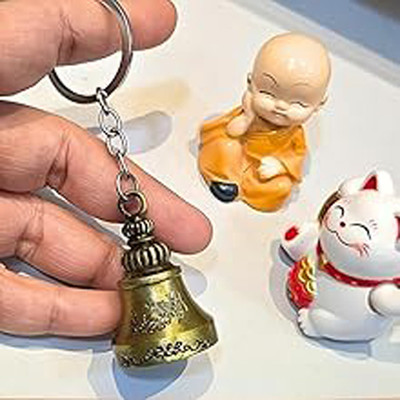 Meeko.com positive energy Guardian bell key chain for bike and scotter Key Chain