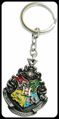 gtrp Trendy-Silver Harry Potter Double Sided Inspired Hogwarts Key Chain