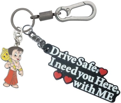 SHOKY LOOKS Beautiful Drive Safe With Chota Bheem Good Looking Locking Lock Key Chain