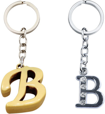 BLESSINGS Set Of 2 B Letter Key Chain