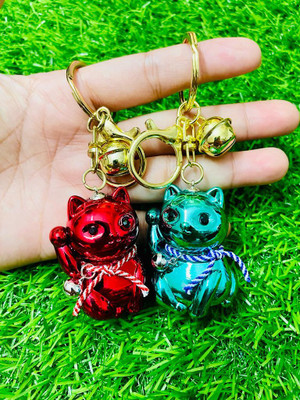 GKM Cute Cat combo set high quality trendy keychain for men & woman Key Chain