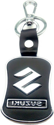 gtrp key Chain-key-Suzuki-Black-Lather-Car-Logo-Design-Key-Chain Key Chain