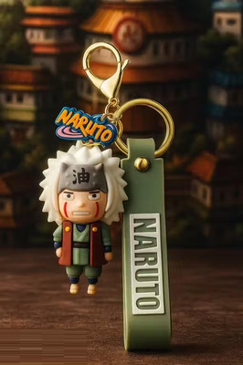 World Gift Mart Limited Edition Jiraiya Naruto Keychain with Premium Naruto Strap Key Chain