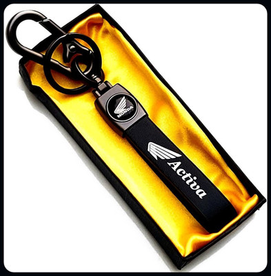 gtrp HONDA ACTIVA Premium Leather Key Ring For Cars And Bikes All Brands Available-A Key Chain