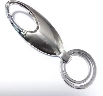 CONTACTS Classic Elegant Metal 2 Rings Key Chain For Men And Women (Pack Of 1) Key Chain