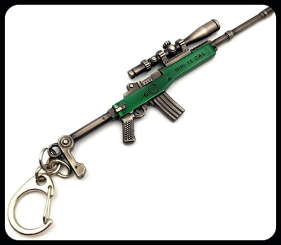 gtrp Trendy-PUBG Mini 14 Cal Real 3 Key Chain