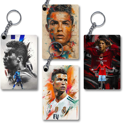 SP CRAFTS Ronaldo Keychain Combo – Premium Prints for Boys, Girls & Friends Key Chain