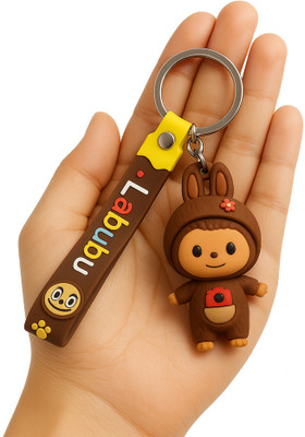Syshri Cartoon Couple 3D Keychain with Double Loop – Fun Keyring for Kids & Adults Key Chain