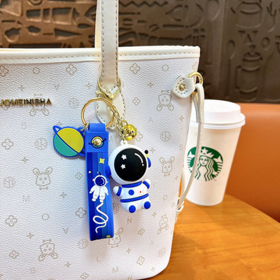 SLEEPX OWL Love in Space Astronaut Keychain – 3D Silicone Action Figure with Charm Set Key Chain