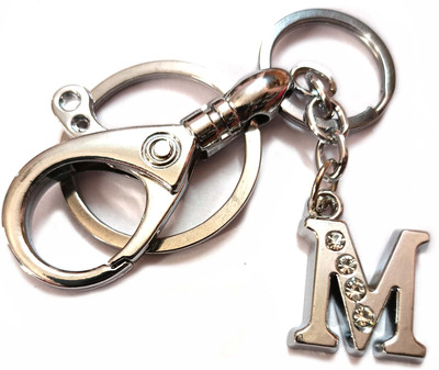 ShopTop M alphabet keychain with hook Key Chain