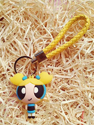 gtrp 3D Silicone KeyChains | High Quality Premium Women (Bubbles Powerpuff) Key Chain