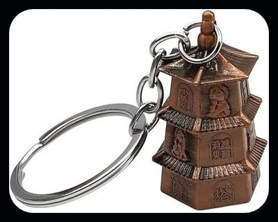 Meeko.com Classic Pagoda Bell,Guardian Bell,Temple Bell (Random color)-KC Key Chain
