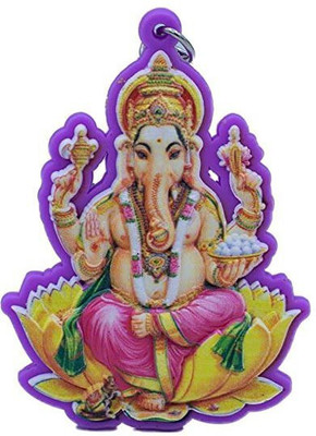 Meeko.com Keychain-Single Side Ganesha Ji ! Rubber unisex Keychain for car bike Key Chain
