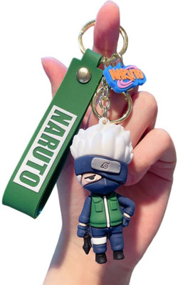 Daiyamondo Naruto Anime Kakashi Uchiha 3D keychain With Long Ribbon Naruto Amazing Keychain Key Chain