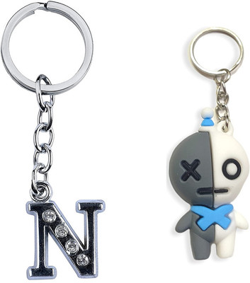 Newview VAN N BTS Army Characters 3D Rubber Keychain and Keyring Key Chain