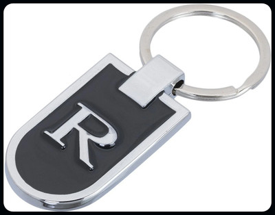 gtrp Keychain-R Letter Alphabet Metallic Key Chain Key Chain