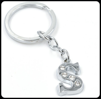 gtrp Trendy-Alphabet S Metal Key Chain For Unisex with attractive Diamond Key Chain