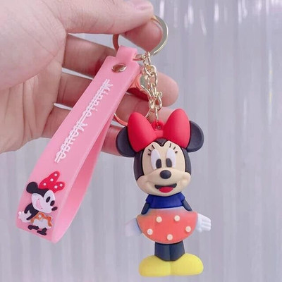 Suhavi Trending 3D Cartoon Silicon Rubber Keychain with Lanyard Hook , Bag Charm Key Chain
