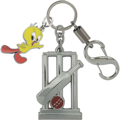 SHOKY LOOKS Premium Quality Cricket Wicket Bat Ball With Tweety Locking Lock Key Chain