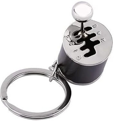 REVATAKG 6-Speed Shifter Gear Keychain, Mini Car Gear Shift Stick Knob Keyring Key Chain