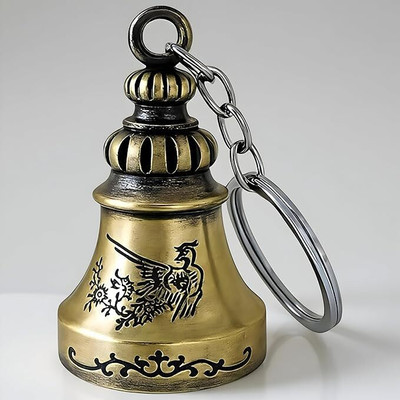 MILANMIS Tibetan Bell Keychain Temple Bell Keychain Pack Of 1 Key Chain