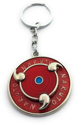 High Choice Naruto Red Eye of Sharingan Rotating Spinning Metal Key Chain