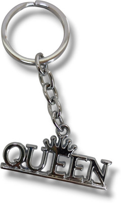 Altrona Stylish Metal Queen Keychain for Girls|Crown Design Key Ring(Silver) Key Chain