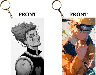 Hariyaali Enterprises LLP HISOKA DEATH STARE X NARUTO DEATH PUNCH Unique Style 2 pcs Combo Key Chain