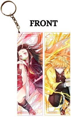 Hariyaali Enterprises LLP Demon Slayer NEZUKO AND ZENITSU FIGHTING SPIRIT Key Chain
