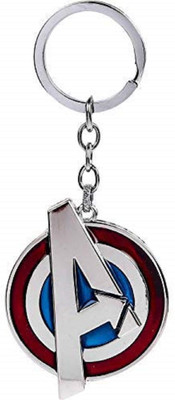 Samvardhan Key Chain Avengers A-Logo Multicolor Metallic Keyring Key Chain